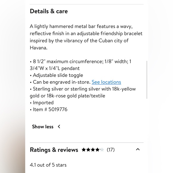 Monica Vinader Engravable Havana Friendship Bracelet - Picture 5 of 7